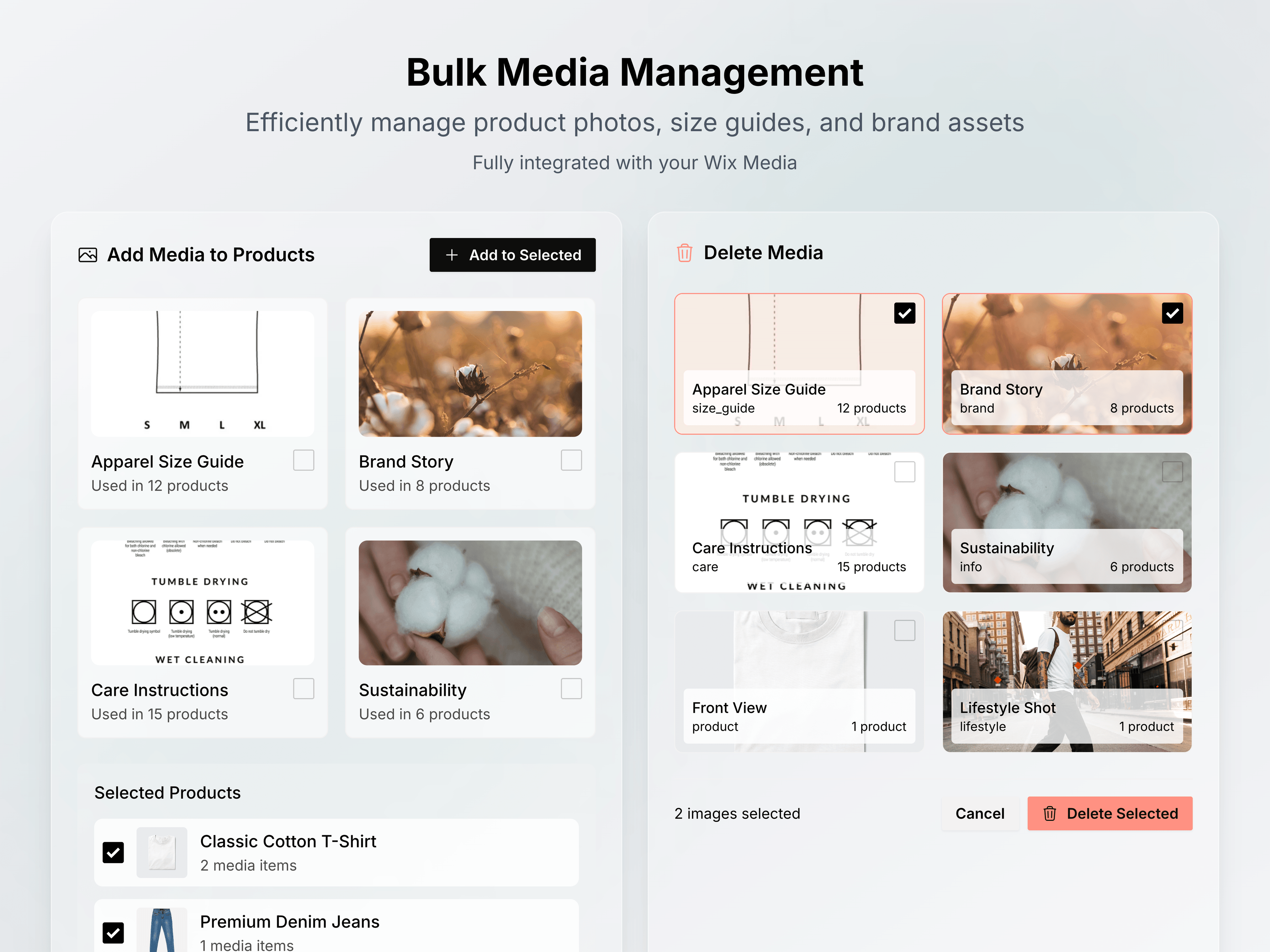 Bulk Media Management for Wix Store - Organize Product Images